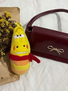 red maroon elegant hand bag