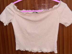 Cute Off-Shoulder Crop Top