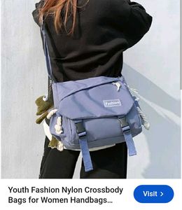 Stylish Blue Messenger Bag