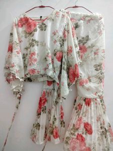 Floral Print Blouse with Bell Sleeves