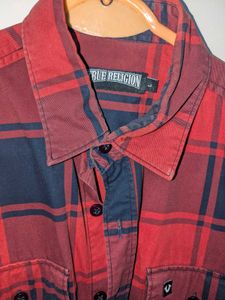 True Religion Plaid Flannel Shirt