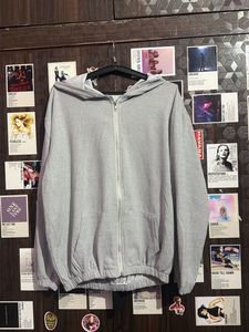 Grey Zip-Up Hoodie