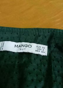 Elegant Textured Dark green Top