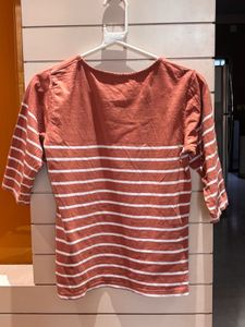 Striped 3/4 Sleeve Top