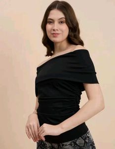 Chic Black Off-Shoulder Top