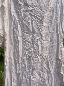 White Embroidered Cotton Kurta