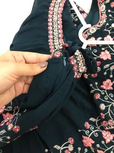 Embroidered Teal Lehenga Choli