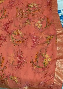 Premium Floral Organza Saree 🌸 | Party wear