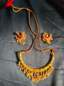 Elegant Gold Plated Necklace Set