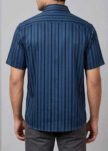 Men's Striped Short Sleeve Shirt