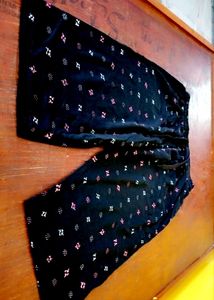 2 Pc SetT-Shirt with Black Printed Shorts