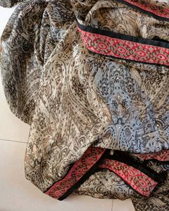 Paisley Print Saree with Blouse