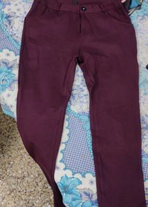 Maroon Formal Trousers Women's