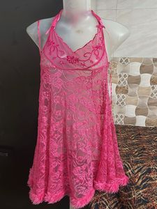 pink lace bodydoll nightwear