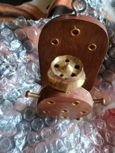 Agarbatti Holder Brass &amp; Wooden