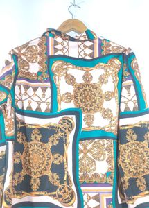 Polyester multicolour printed Top(Women)