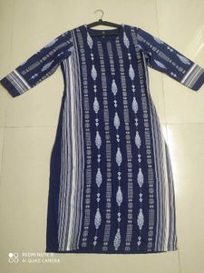 Elegant Blue Printed Kurti