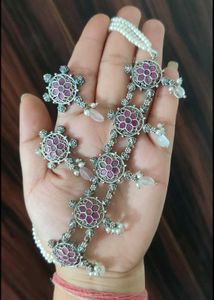 Brass Floral Jewelry Set