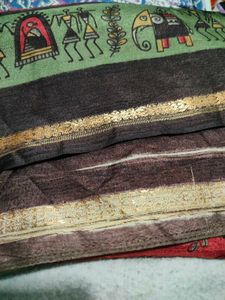 Vibrant Ethnic Fabric with Tribal Print