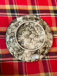 3Unique Bubble Pattern Decorative Plate