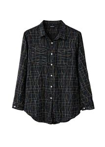 WOMEN'S Graphic Print Shirt | Black