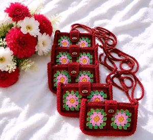 crochet sling bag