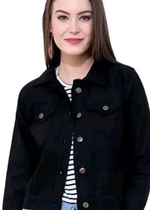 Classic Black Denim Jacket