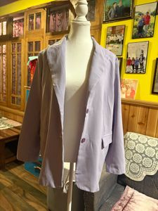 Lavender Oversized Blazer