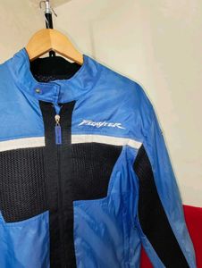 Blue Fighter Motorcycle Jacket