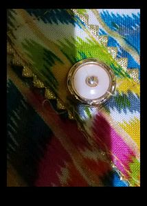 Vibrant Chevron Print Kurta