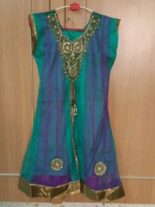 Beautiful Naira Cut Suit With Pant And Dhupatta