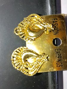 Elegant Gold Tone Earrings