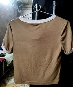Brown Ringer Tee