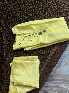 Yellow Kurta Set with Pants
