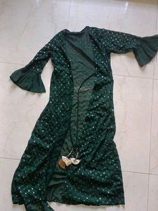 Bottle Green 3 Pis Dress