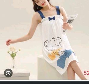 Cute Bear Print korean nighty