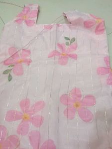 Organza kurti with lining