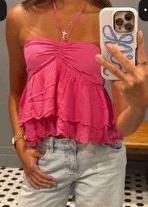 Ruffle Trim Off-Shoulder Top