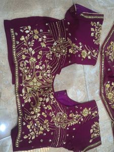 Embroidered Silk Saree