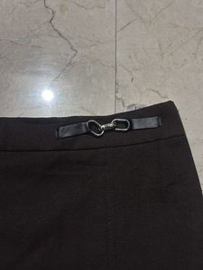 Brown Skirt Shorts