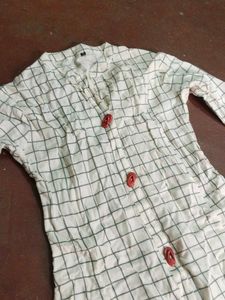 Casual Checked Kurta