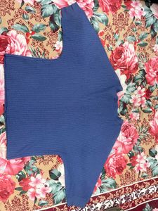 Blue Knit Sweater