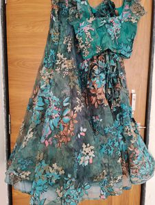 Stunning Floral Print Lehenga Choli