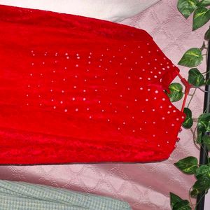 Stunning Red Embellished dress