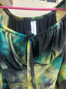 Tie-Dye Bodycon Mini Dress
