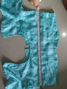 Beautiful Blue Floral Saree with Free Size Blouse