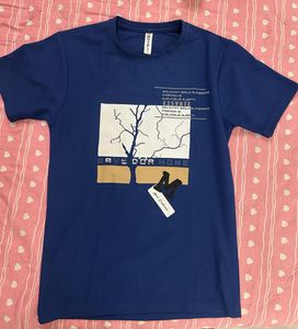 Unisex Blue Graphic T-Shirt