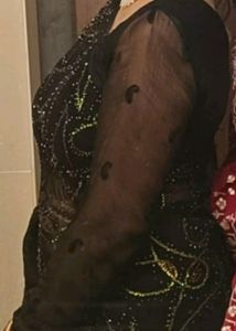 Hand Embroidery N Sequence Saree