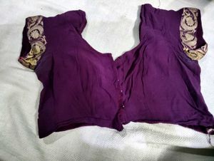 Elegant Purple Banarasi Saree 💗