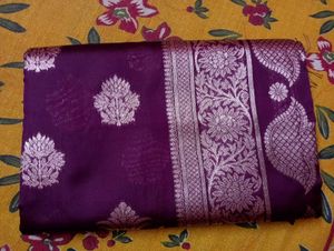 Elegant real zari work Banarasi pure Silk Saree